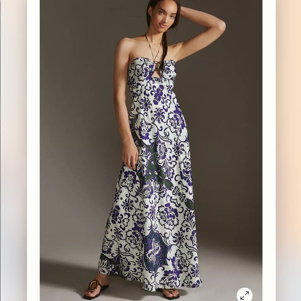 Anthropologie Delfi Collective Halter Maxi Dress NWT - Picture 3 of 7